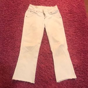 Hudson Flare White Jeans